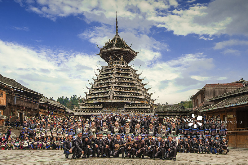 贵州从江鼓楼图片素材