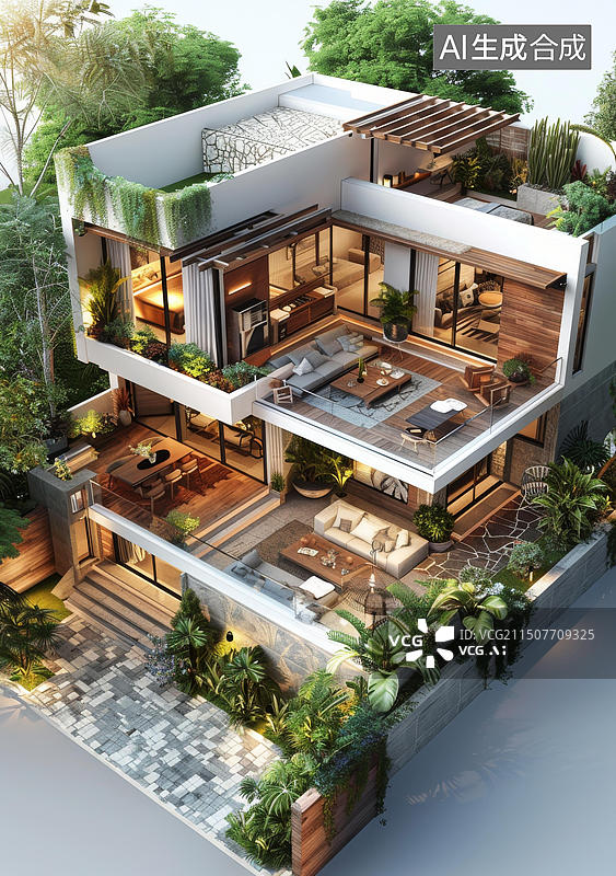 【AI数字艺术】室内设计效果图图片素材