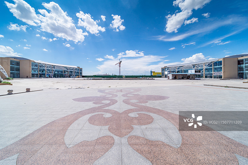 新疆霍尔果斯市中哈合作中心建筑地标图片素材