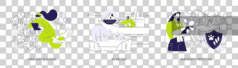 生物多样性丧失抽象概念图片素材