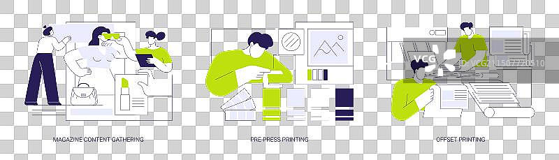 杂志报纸制造抽象概念图片素材