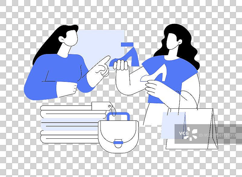 关于时尚的友人建议隔离卡通图片素材