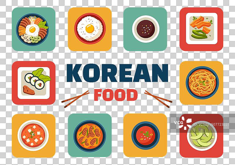 韩国特色套餐美食图片素材