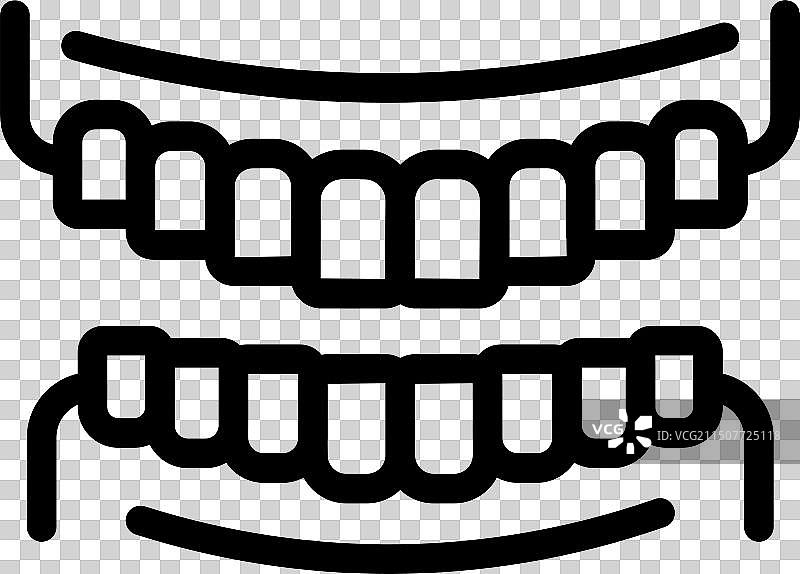 牙齿矫正器图标图片素材