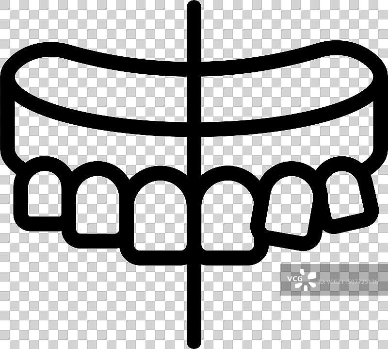 牙科保持器图标图片素材