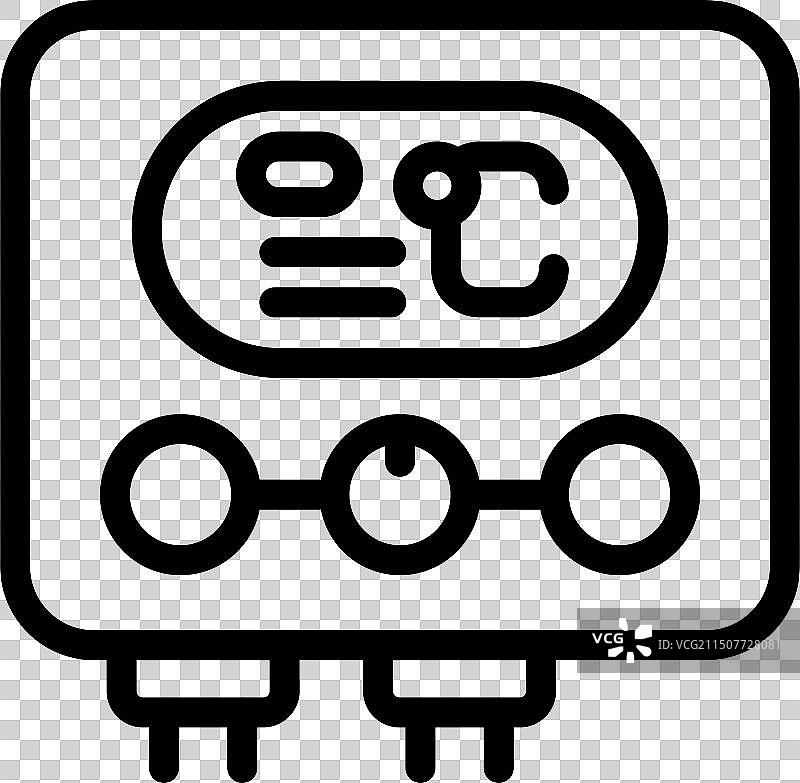 黑白电表图标图片素材