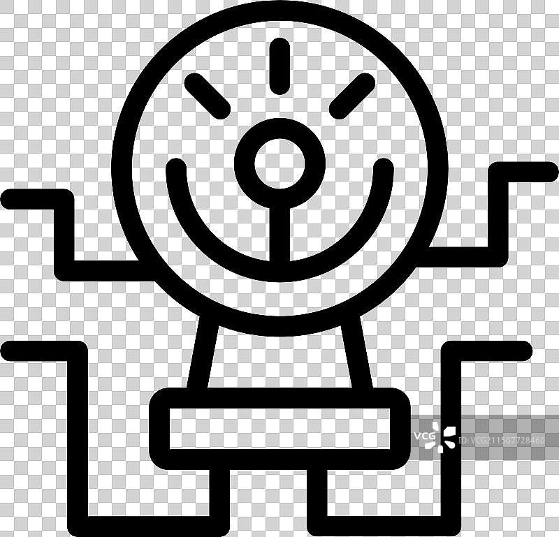 快乐的黑色线条艺术图片素材