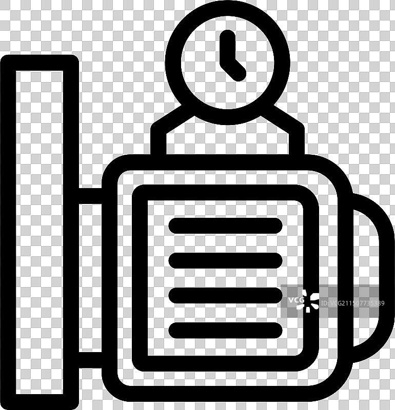 带麦克风的新闻记者图标图片素材