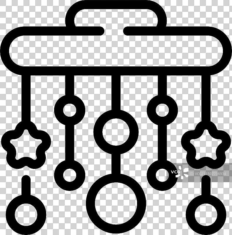 婴儿床挂饰图标图片素材