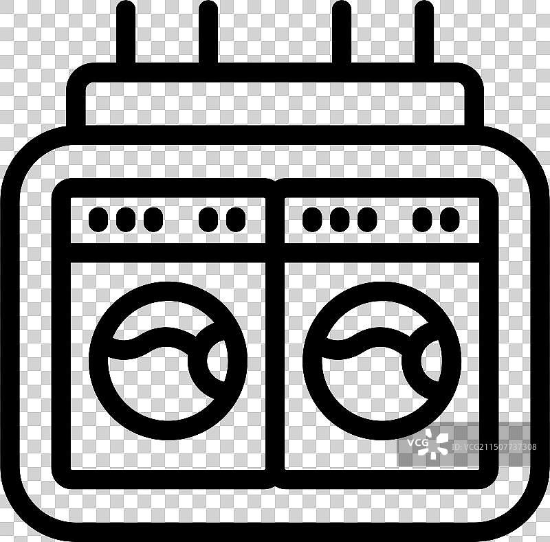 双洗衣机图标图片素材