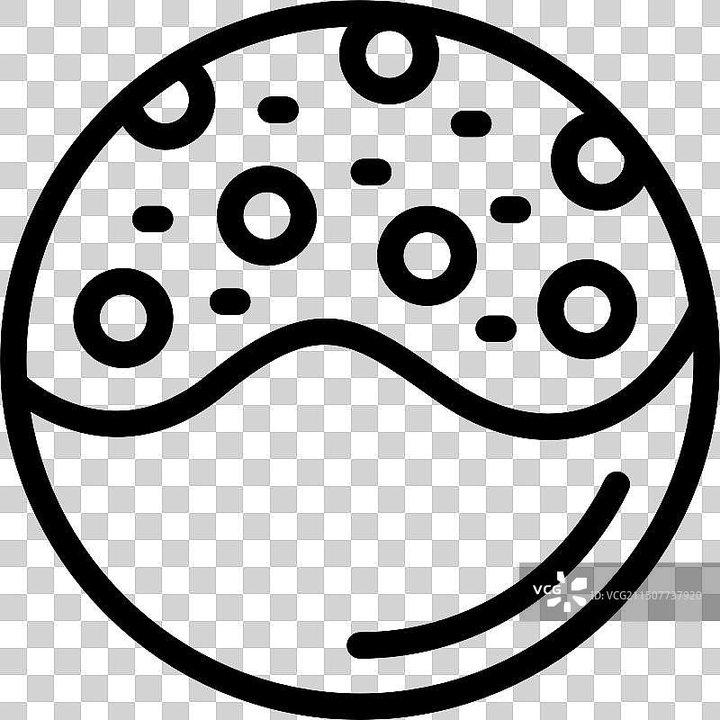 巧克力曲奇饼干线条艺术图片素材