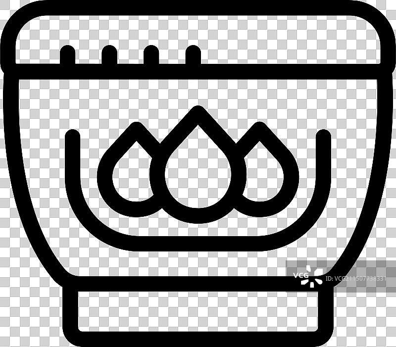 现代线条艺术燃气灶图标图片素材