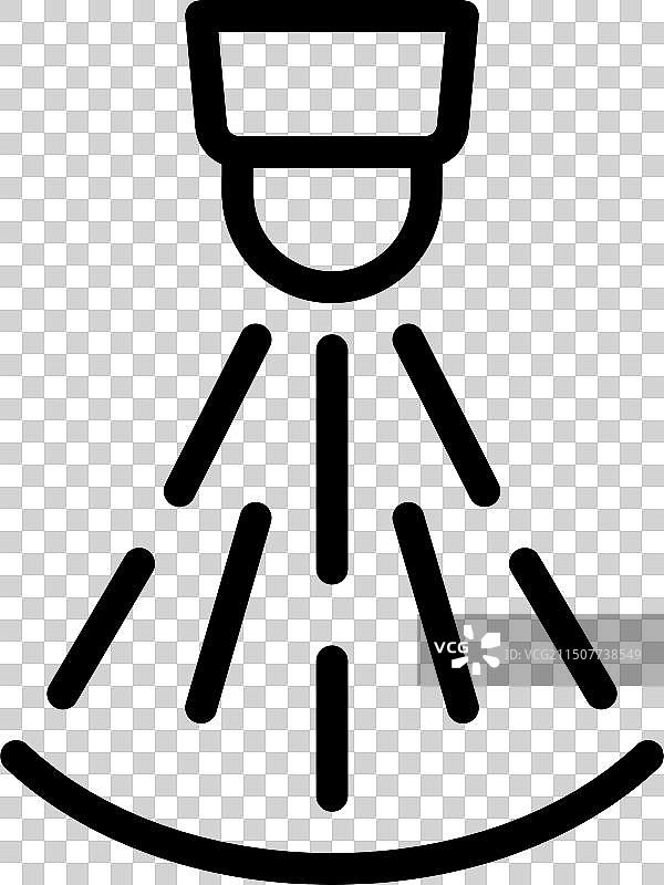 带光束的聚光灯图标图片素材