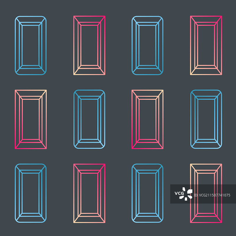 水晶钻石矿石无缝图案图片素材