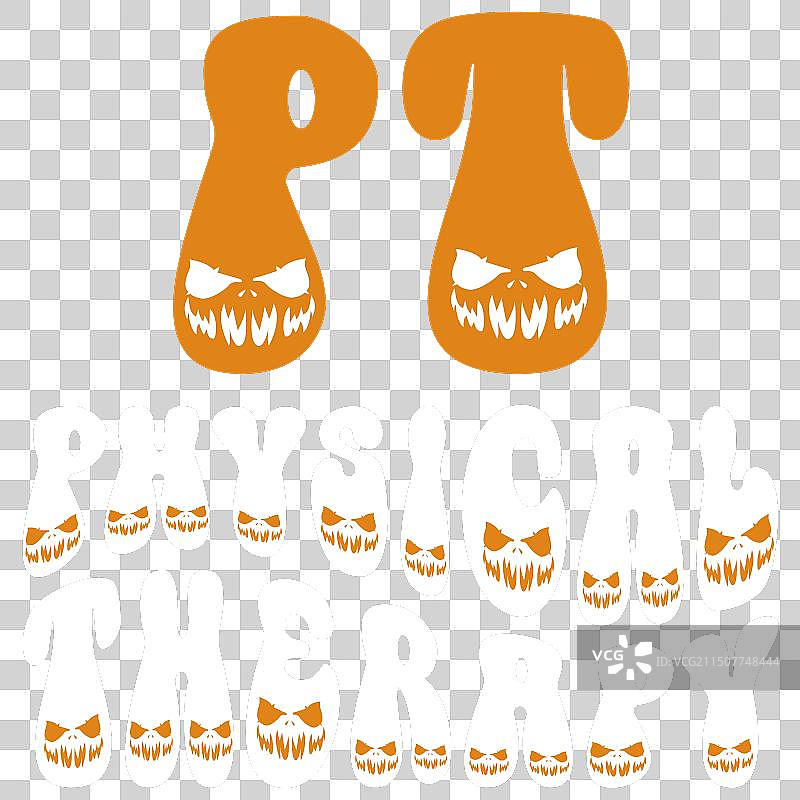 物理治疗师万圣节T恤图片素材