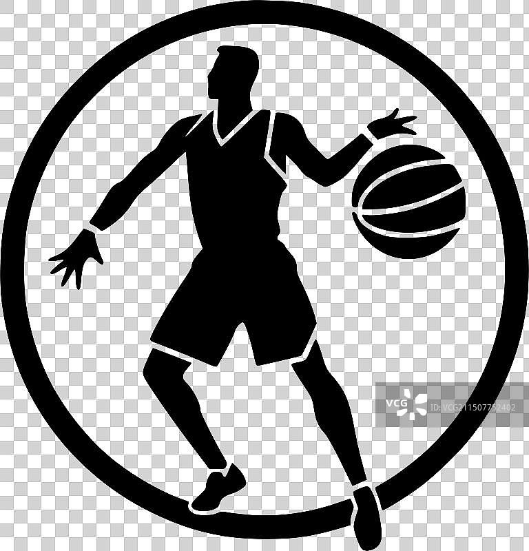 黑白篮球图片素材