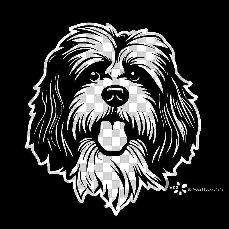 哈瓦那犬高品质Logo（T恤适用）图片素材