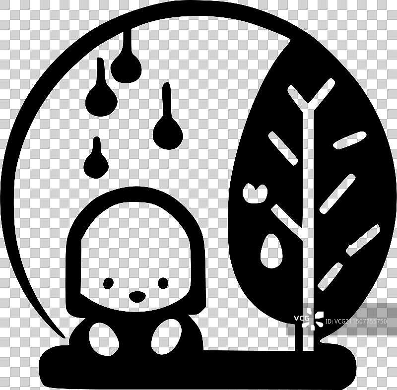 托儿所 - 黑白隔离图标图片素材