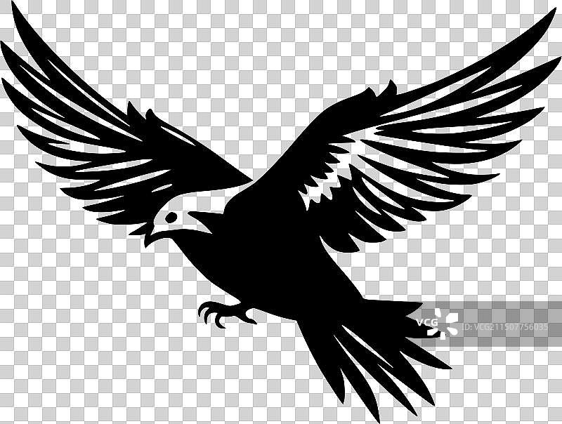 简约扁平风格鸽子logo图片素材