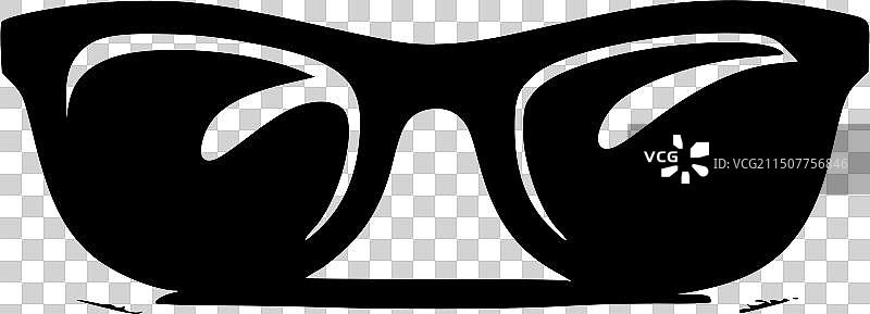 黑白太阳镜图片素材