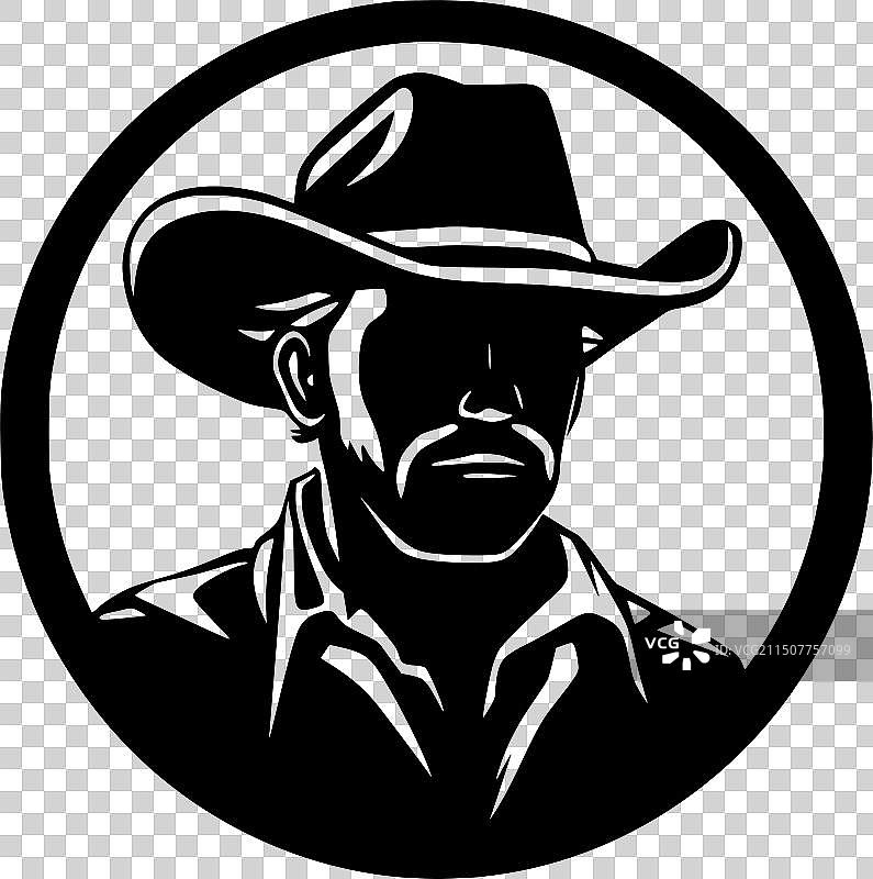 西方-黑白孤立的图标图片素材