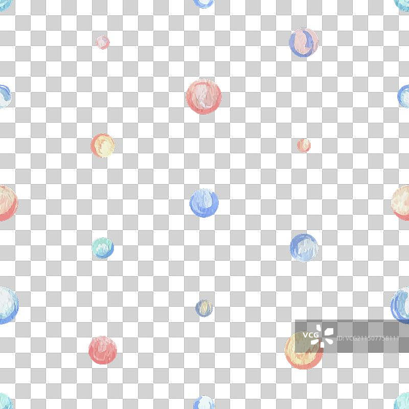 手绘水彩水泡图片素材