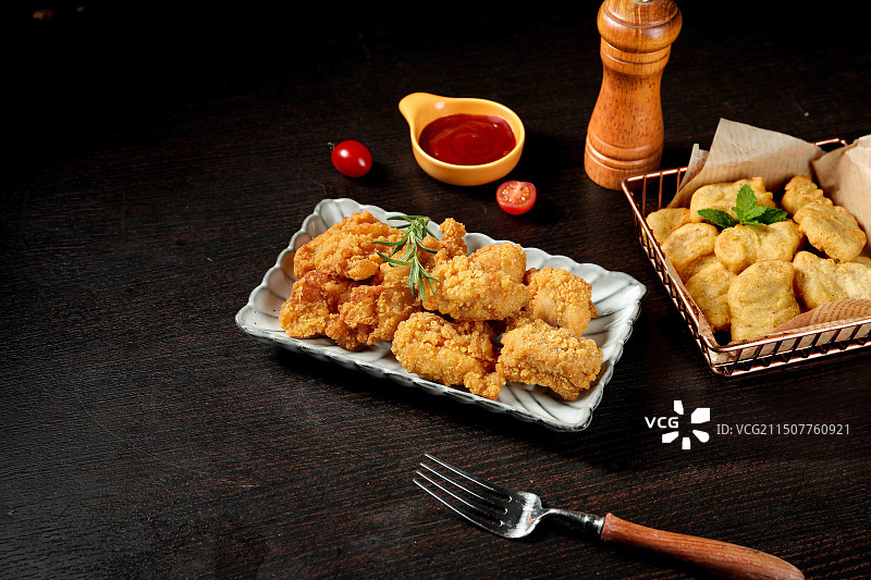 油炸食品快餐图片素材