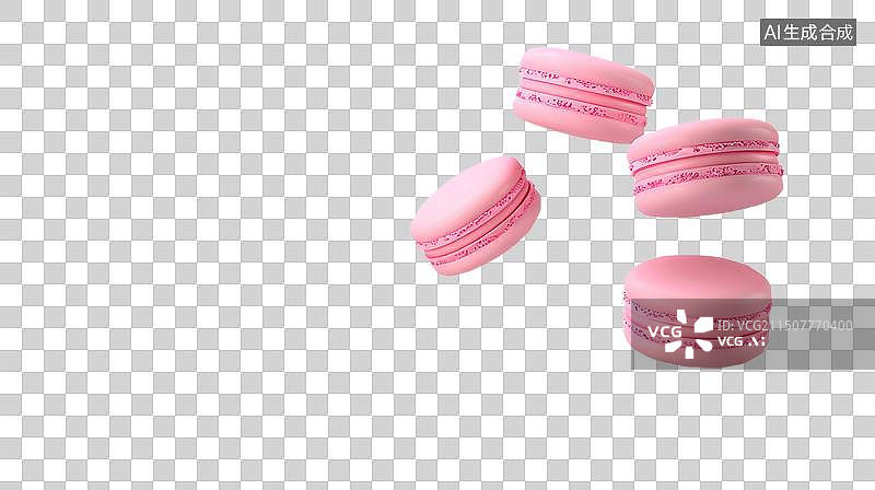 【AI数字艺术】漂浮的马卡龙图片素材