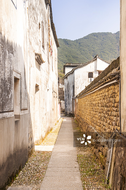 杭州富阳龙门古镇 巷 胡同 龙门古镇砚池 江南古民居 古村落乡村古宅图片素材