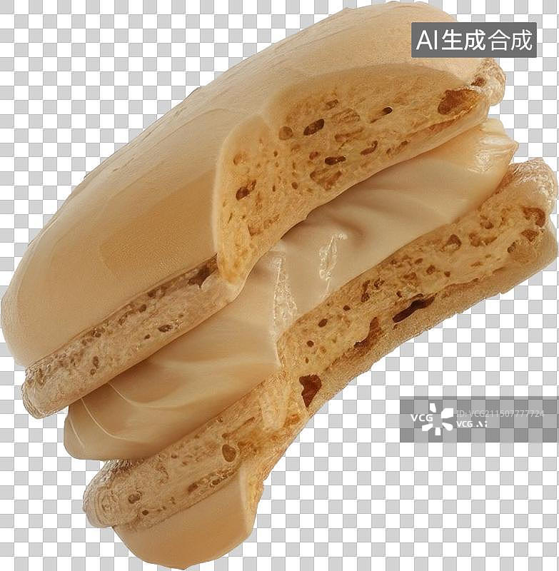 【AI数字艺术】咬开的马卡龙图片素材