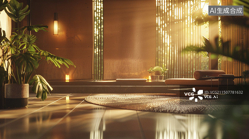 【AI数字艺术】spa美容院局部特写图片素材