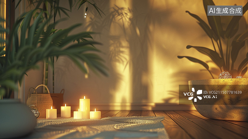 【AI数字艺术】spa美容院局部特写图片素材