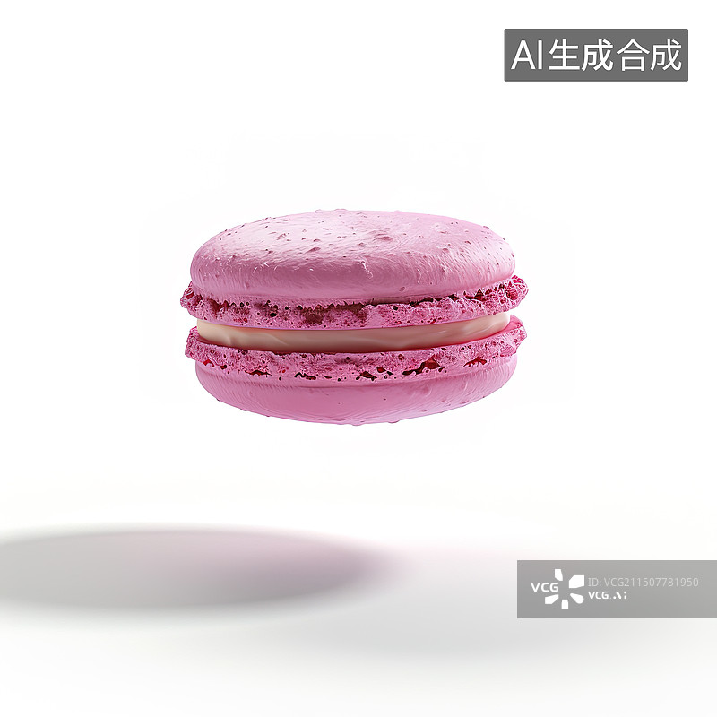 【AI数字艺术】美味的马卡龙甜点食品图片素材