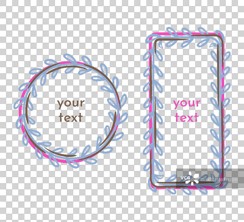 原创涂鸦艺术边框图片素材