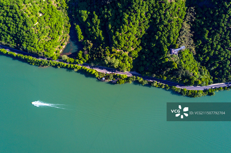 浙江省丽水市云和县云和湖仙宫湖景区图片素材