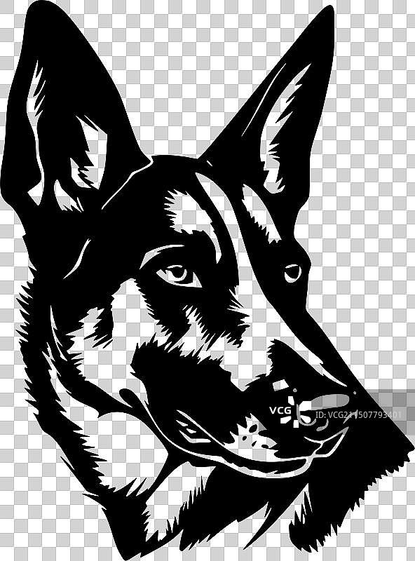 澳大利亚牧羊犬高质量Logo图片素材