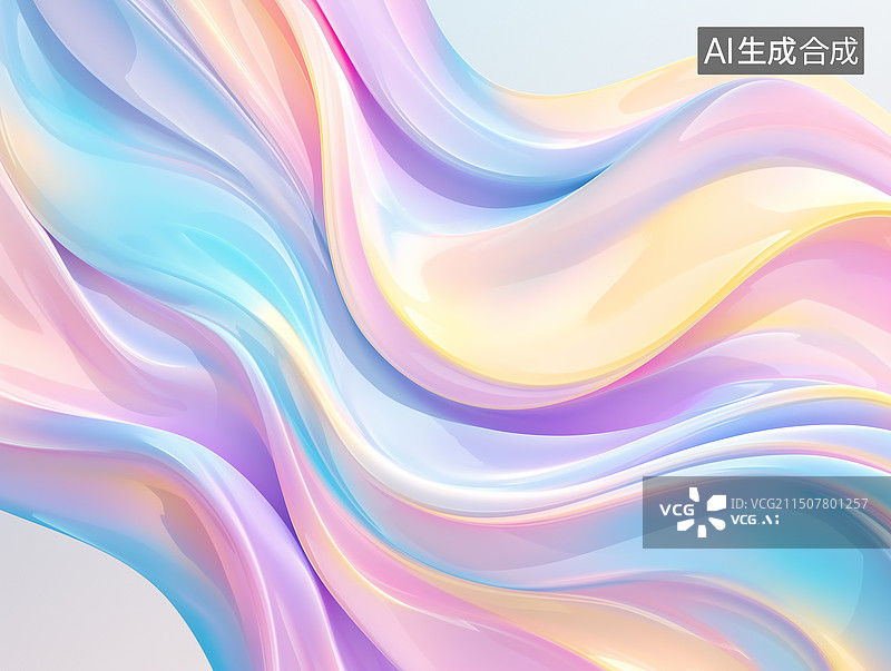 【AI数字艺术】白色背景上彩色抽象图案的特写镜头 彩色渐变抽象壁纸 彩色抽象背景的全帧拍摄 抽象流体质感背景图图片素材