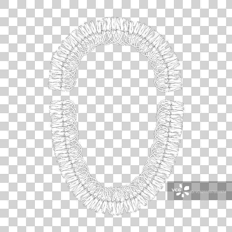 夏威夷花卉T恤领口设计图片素材