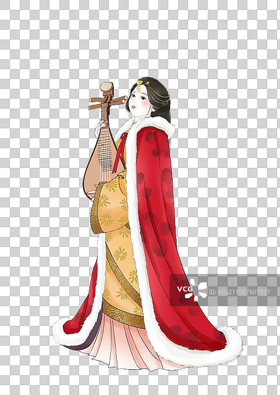 古风王昭君人物元素图片素材