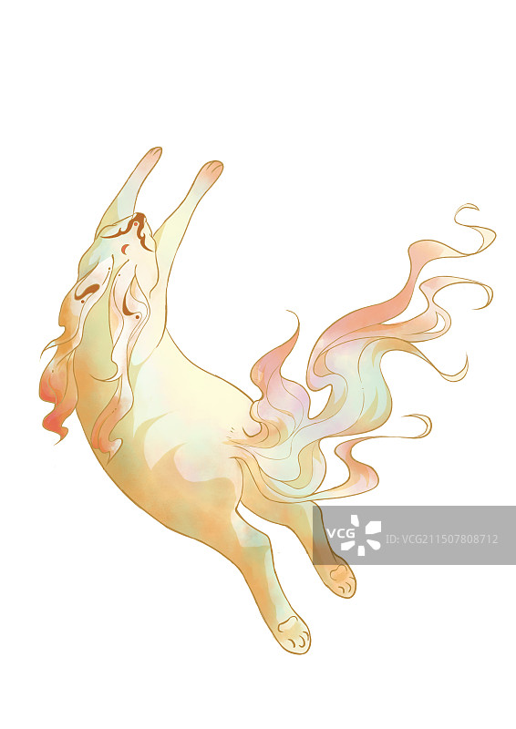 中国风兔子插图图片素材