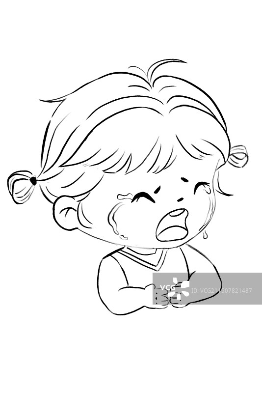 爱哭鬼小孩图片素材