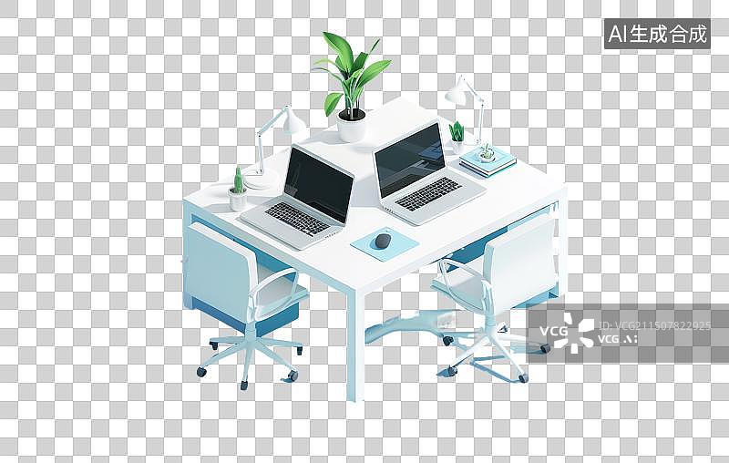 【AI数字艺术】办公桌和商务元素的免抠元素图片素材
