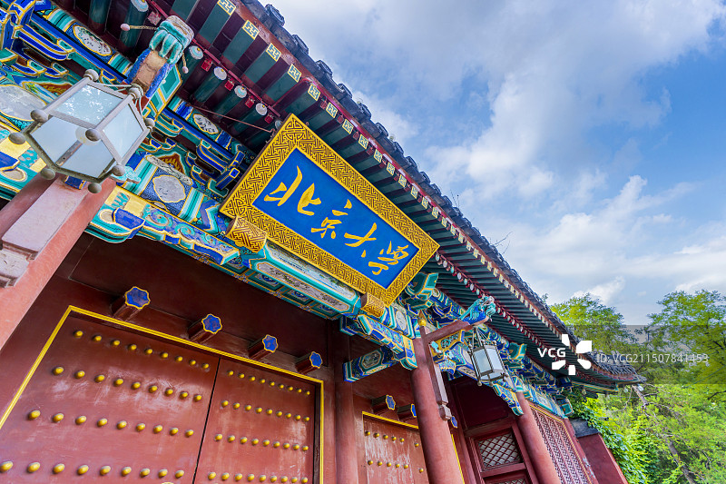 北京大学校门图片素材