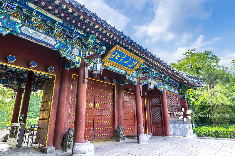 北京大学校门图片素材