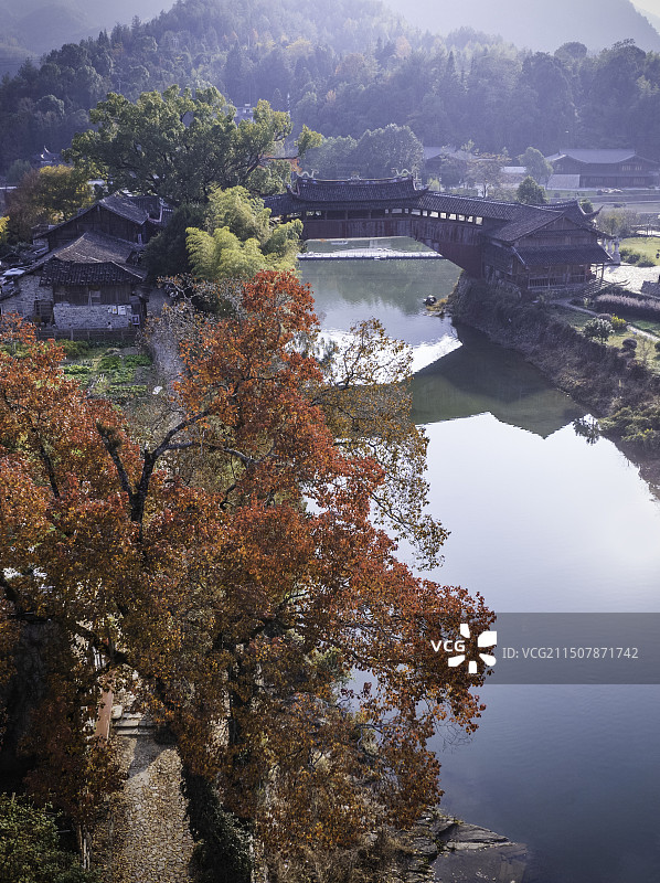 温州泰顺县廊桥文化园景区图片素材