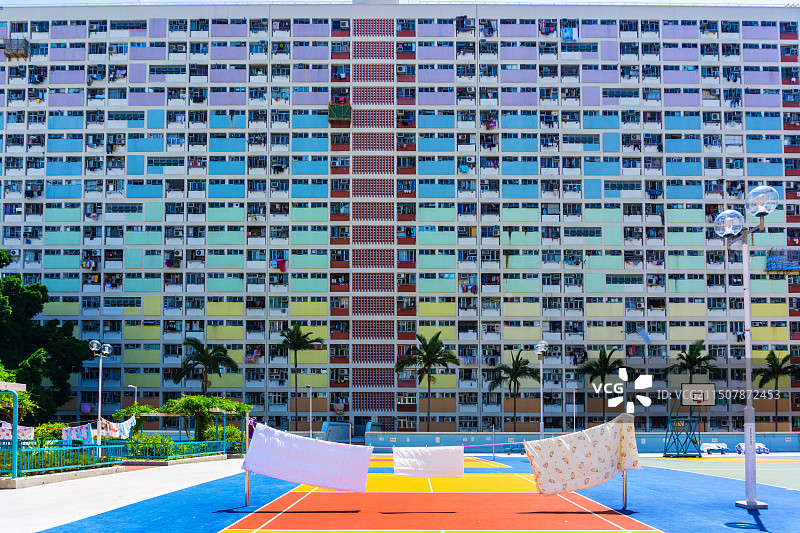 香港彩虹邨图片素材