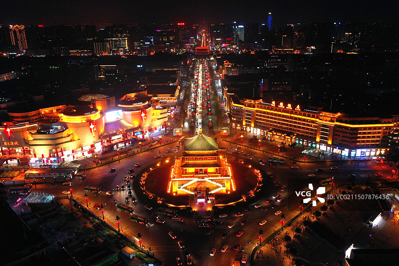 西安大唐西市文化景区图片素材