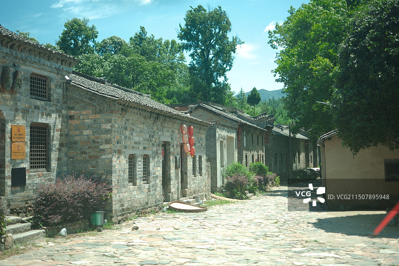 信阳西河古村落图片素材