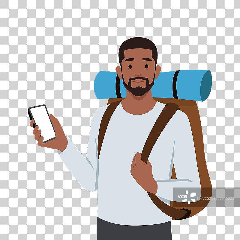 旅行者用智能手机交流图片素材