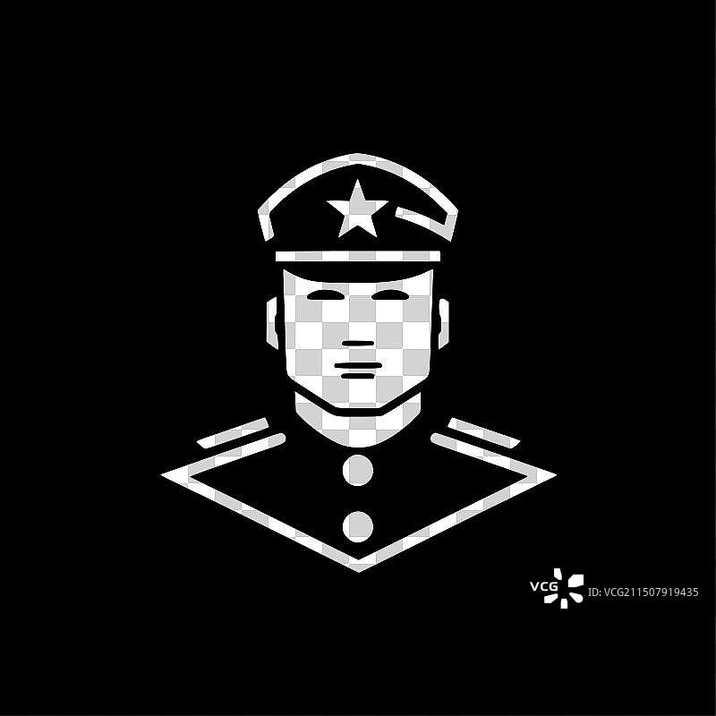 军队主题简约扁平风logo图片素材